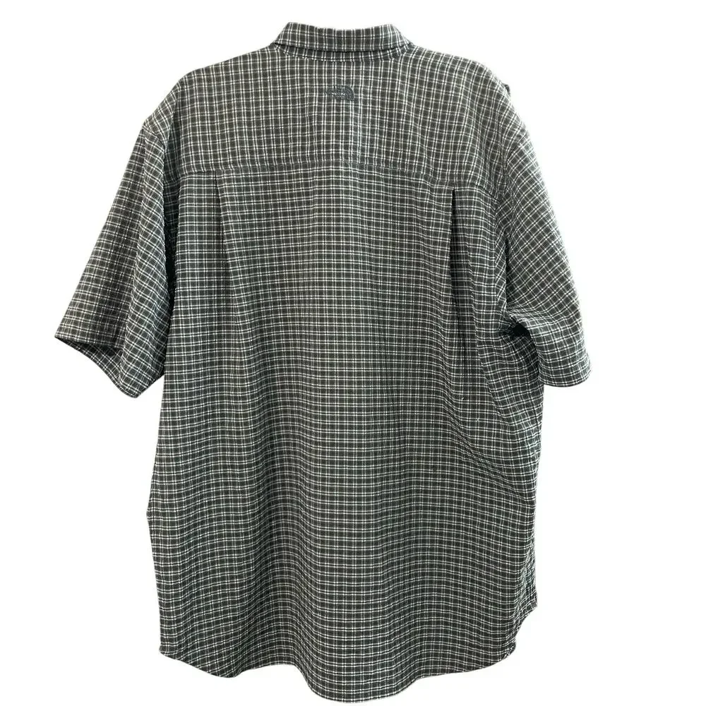 The North Face Men’s Plaid Seersucker Short Sleeve Button Down Shirt XL Gorpcore